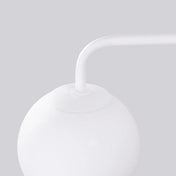 Applique murale globe en verre blanc acier minimaliste — vue 4