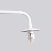 Applique murale globe en verre blanc acier minimaliste — vue 7