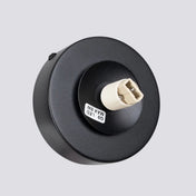 Applique murale globe en verre noir acier LED moderne — vue 4