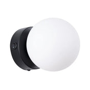 Applique murale globe en verre noir acier LED moderne — vue 6