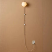 Applique murale globe en verre tige métal IP65 — vue 8