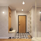 Applique murale globe opalin beige acrylique minimaliste — vue 12