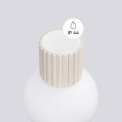 Applique murale globe opalin beige acrylique minimaliste — vue 3