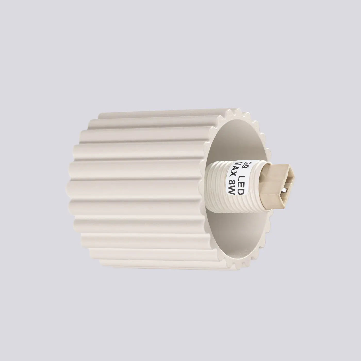 Applique murale globe opalin beige acrylique minimaliste — vue 4
