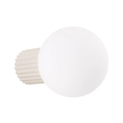 Applique murale globe opalin beige acrylique minimaliste — vue 8