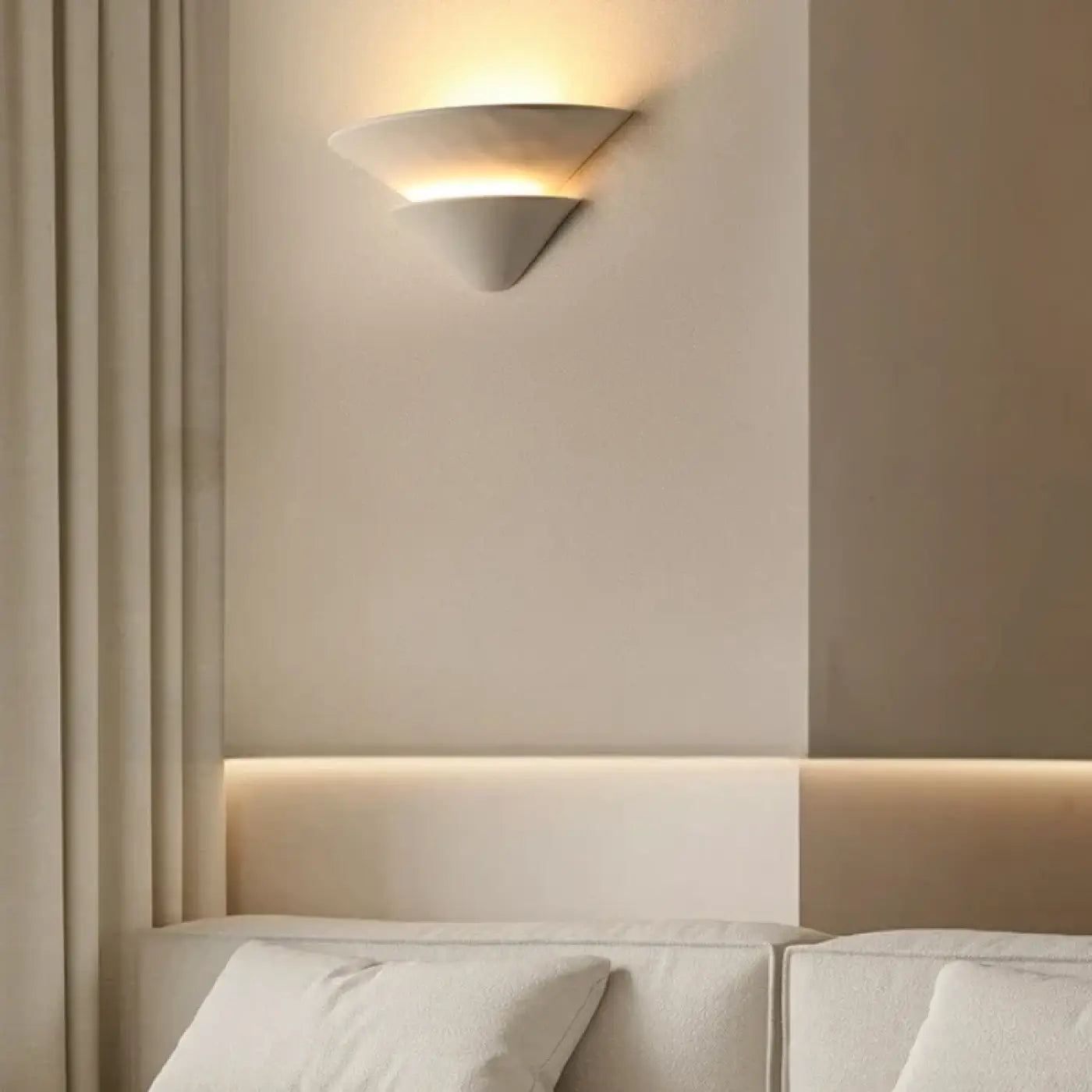Applique murale IP44 blanc cassé à double éclairage G9 — vue 1