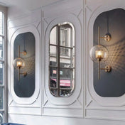 Applique murale laiton doré et verre style industriel — vue 4