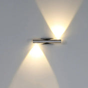 Applique murale LED 2 lumières en aluminium argenté — vue 4