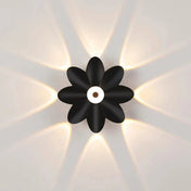 Applique murale LED 4 lumières en aluminium et verre noir — vue 13
