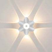 Applique murale LED 4 lumières en aluminium et verre noir — vue 7