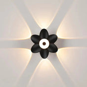 Applique murale LED 4 lumières en aluminium et verre noir — vue 8