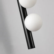 Applique murale LED 7 globes métal noir et doré — vue 4