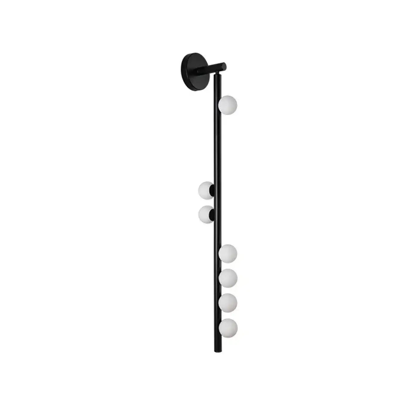 Applique murale LED 7 globes métal noir et doré — vue 6
