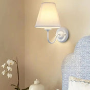 Applique murale LED abat-jour en tissu et métal — vue 3