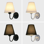 Applique murale LED abat-jour en tissu et métal — vue 6