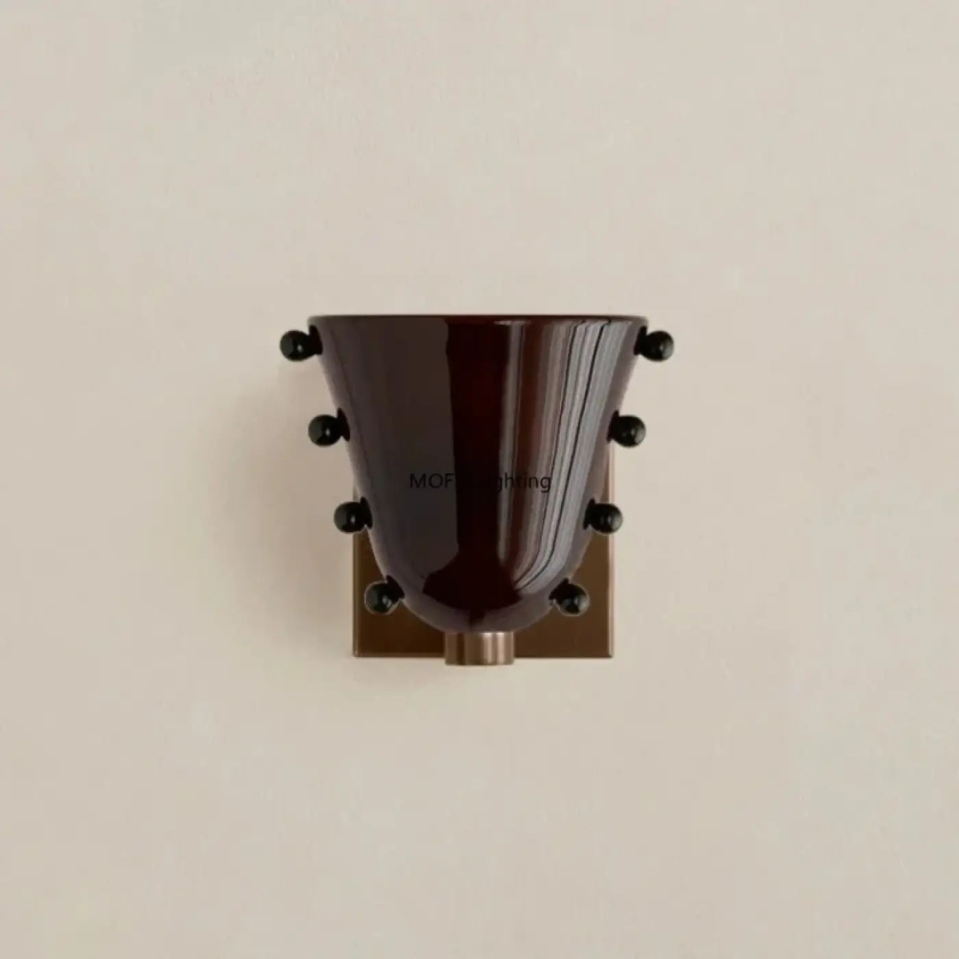 Applique murale LED abat-jour en verre coloré scandinave — vue 8
