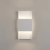 Applique murale LED acier blanc Art Déco 2 lumières — vue 3