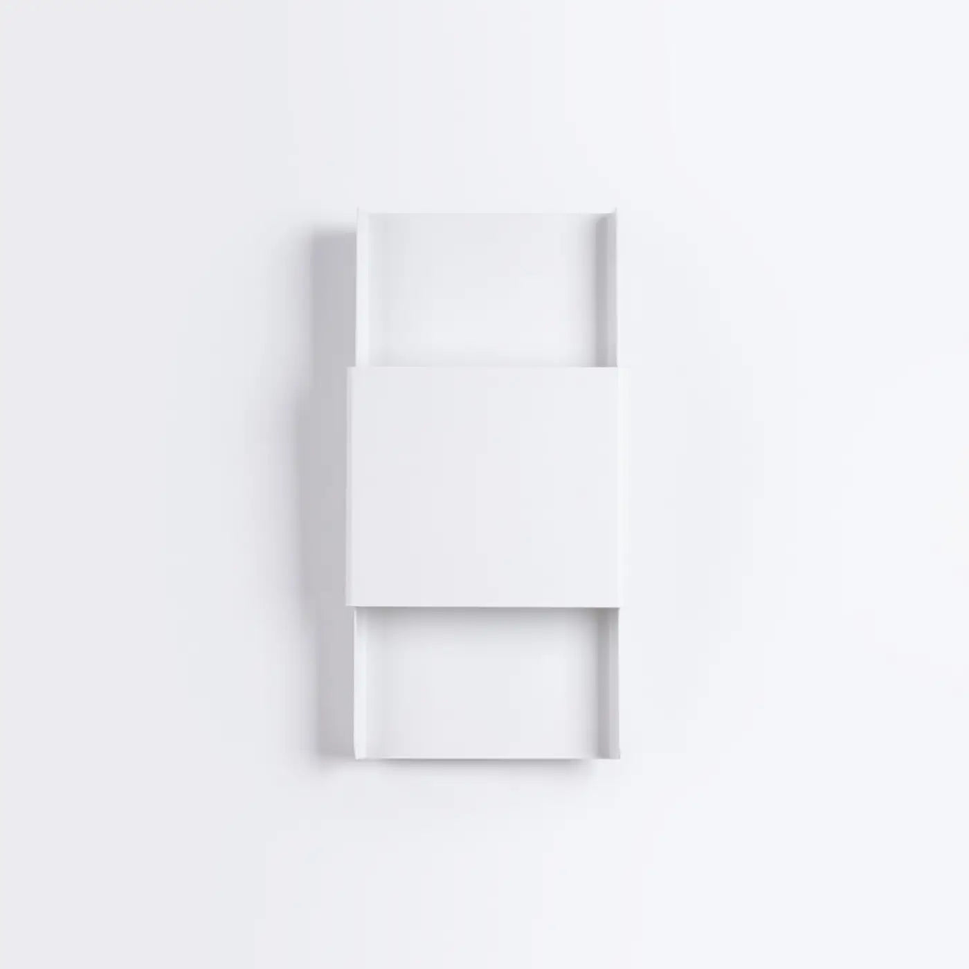 Applique murale LED acier blanc Art Déco 2 lumières — vue 4