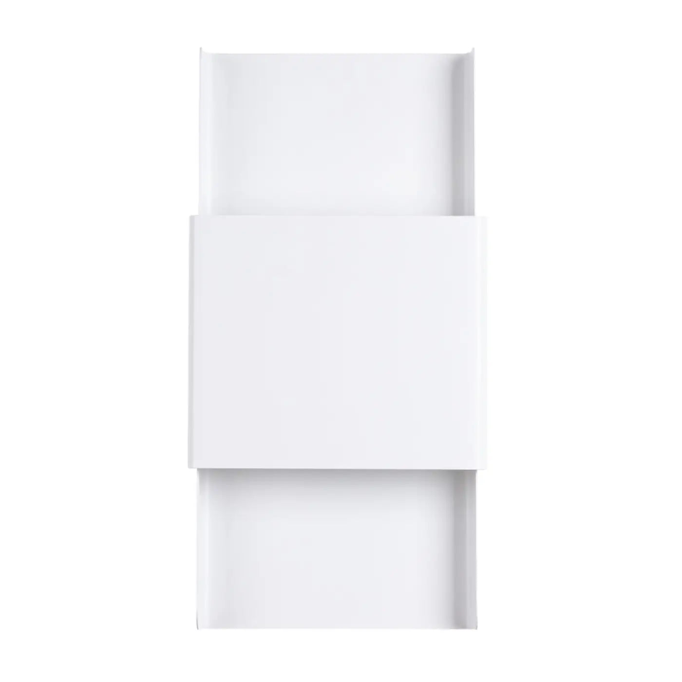 Applique murale LED acier blanc Art Déco 2 lumières — vue 5