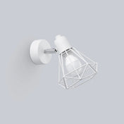 Applique murale LED acier blanc cage ajourée E14 — vue 2