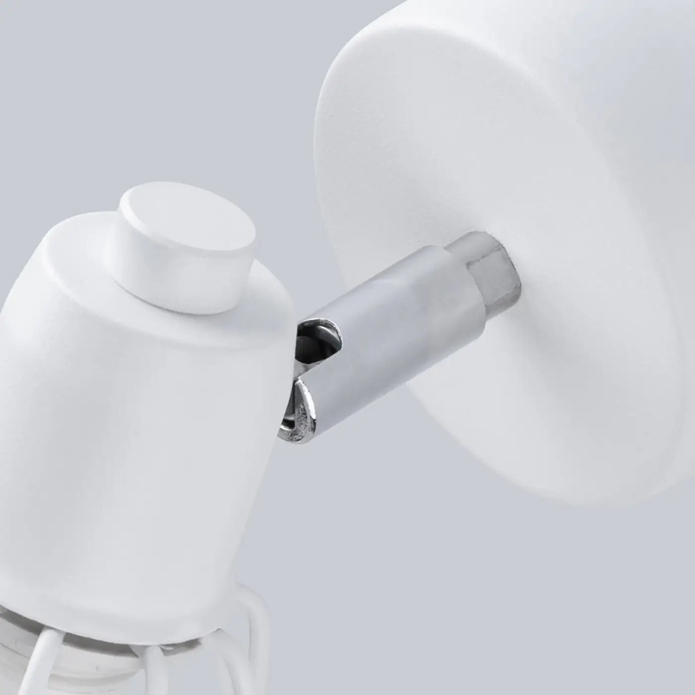 Applique murale LED acier blanc cage ajourée E14 — vue 3