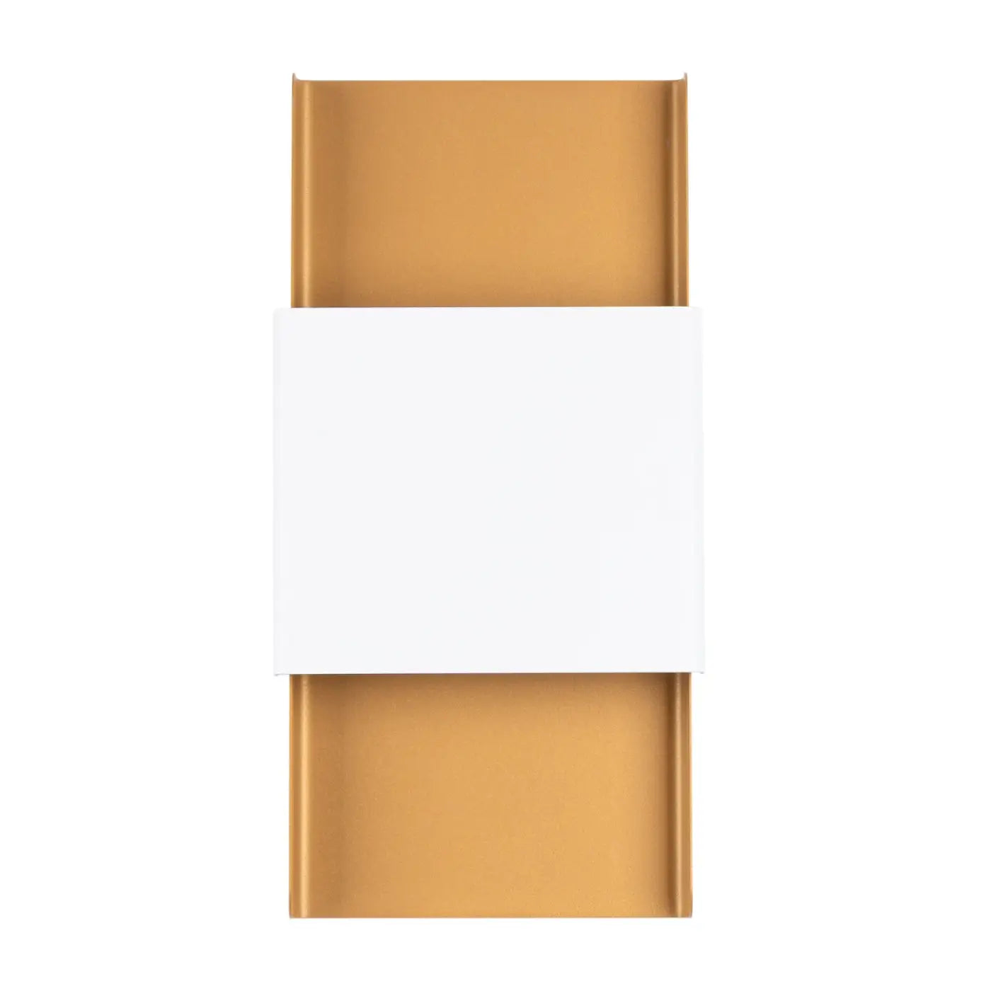 Applique murale LED acier blanc et or Art Déco 2 lumières — vue 5