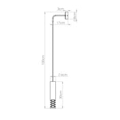Applique murale LED acier blanc GU10 design cylindrique — vue 13