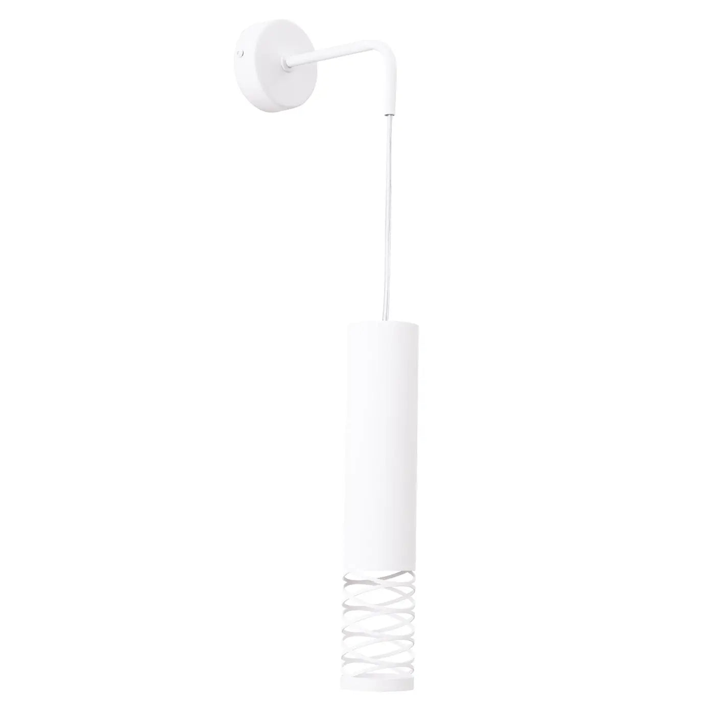 Applique murale LED acier blanc GU10 design cylindrique — vue 9