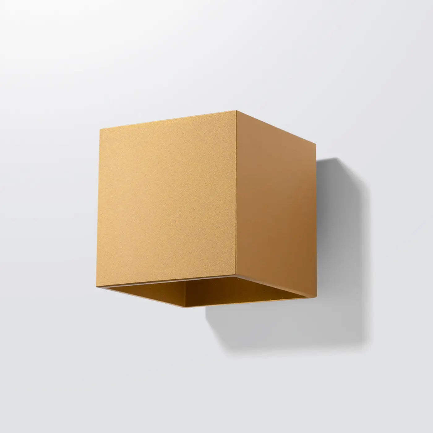 Applique murale LED acier doré design contemporain — vue 2