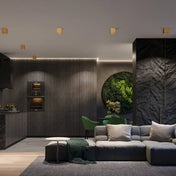 Applique murale LED acier doré design contemporain — vue 6