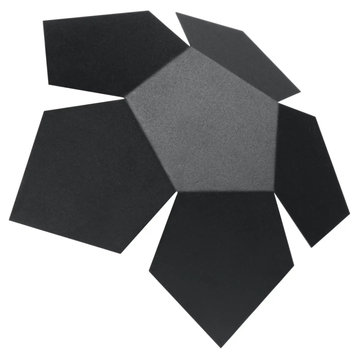 Applique murale LED acier noir 2 lumières géométrique — vue 3