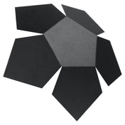 Applique murale LED acier noir 2 lumières géométrique — vue 3