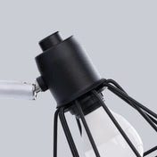 Applique murale LED acier noir cage ajourée E14 — vue 3