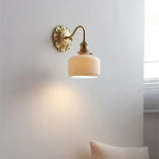 Applique murale LED acrylique blanc et doré culot E27 — vue 5