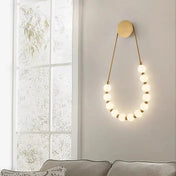 Applique murale LED acrylique noir et doré linéaire — vue 7