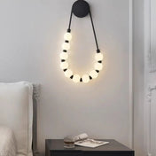 Applique murale LED acrylique noir et doré linéaire — vue 8