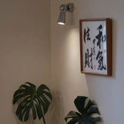 Applique murale LED aluminium argenté finition chromée — vue 3