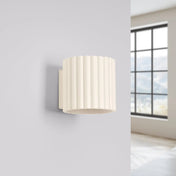 Applique murale LED aluminium beige effet rainuré G9 — vue 2