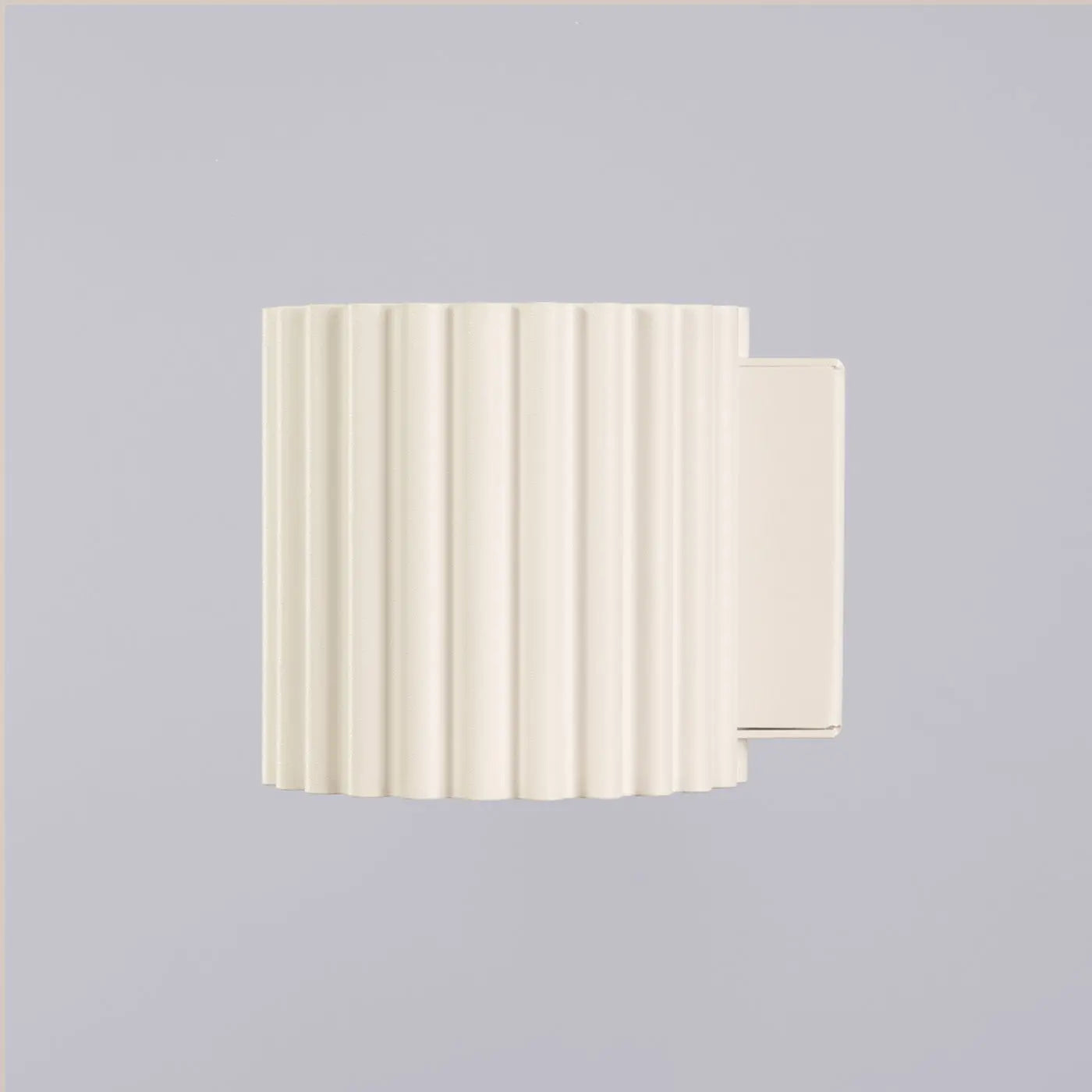Applique murale LED aluminium beige effet rainuré G9 — vue 4