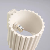 Applique murale LED aluminium beige effet rainuré G9 — vue 5