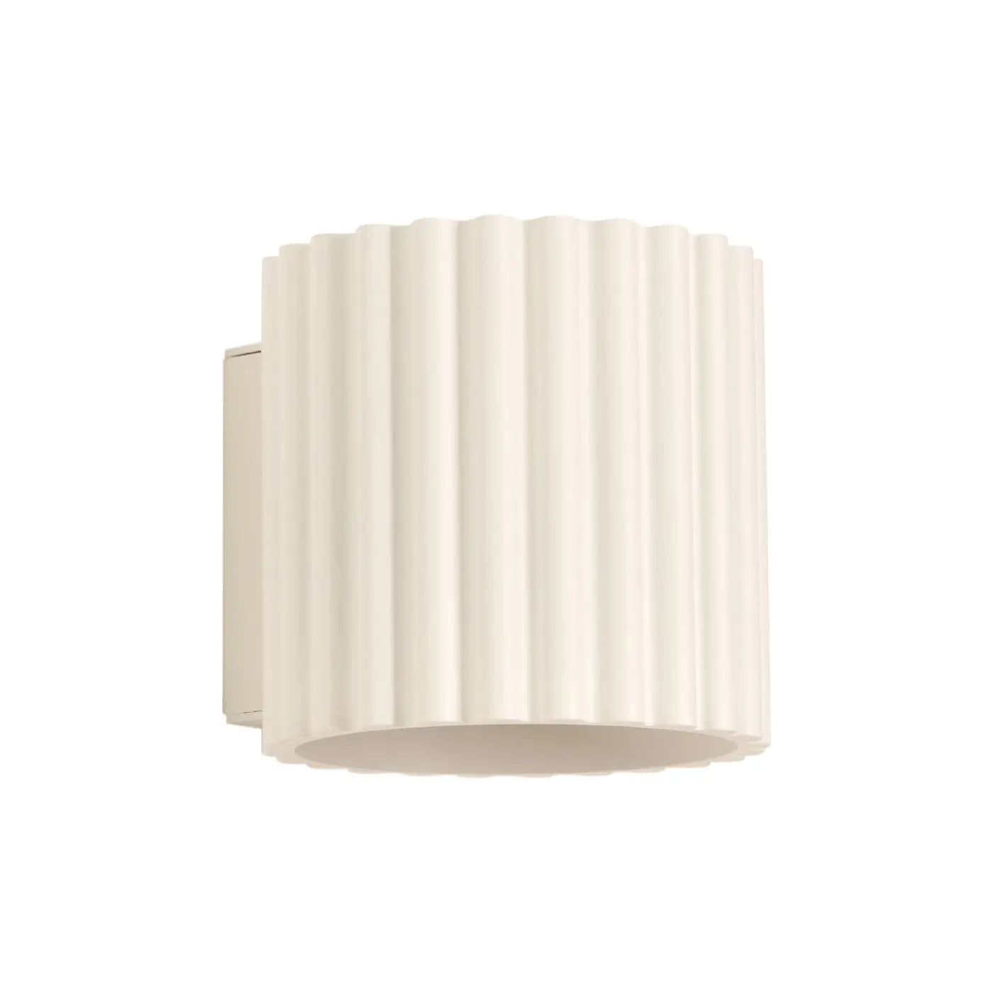 Applique murale LED aluminium beige effet rainuré G9 — vue 8