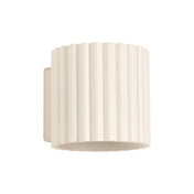 Applique murale LED aluminium beige effet rainuré G9 — vue 8