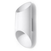 Applique murale LED aluminium blanc cylindrique — vue 3