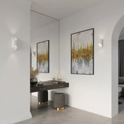 Applique murale LED aluminium blanc cylindrique — vue 5