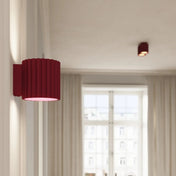 Applique murale LED aluminium bordeaux à effet rainuré — vue 11
