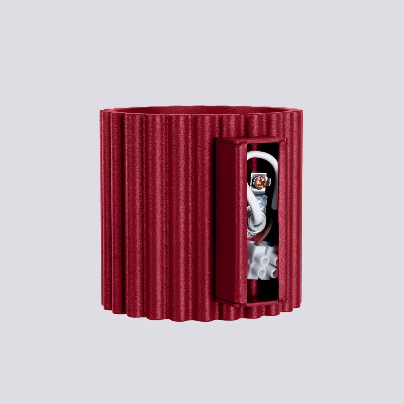 Applique murale LED aluminium bordeaux à effet rainuré — vue 7