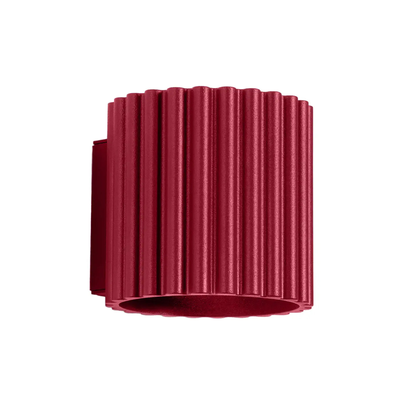 Applique murale LED aluminium bordeaux à effet rainuré — vue 8