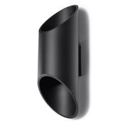 Applique murale LED aluminium noir cylindrique — vue 3