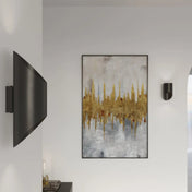 Applique murale LED aluminium noir cylindrique — vue 6