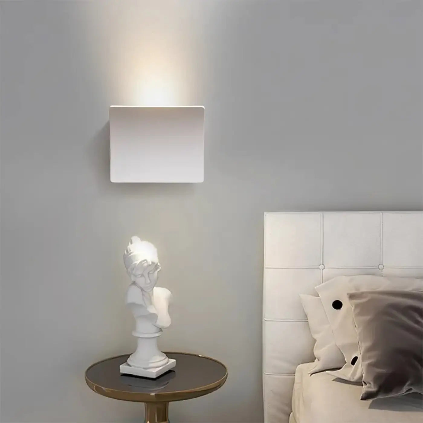 Applique murale LED aluminium noir et blanc IP65 — vue 6